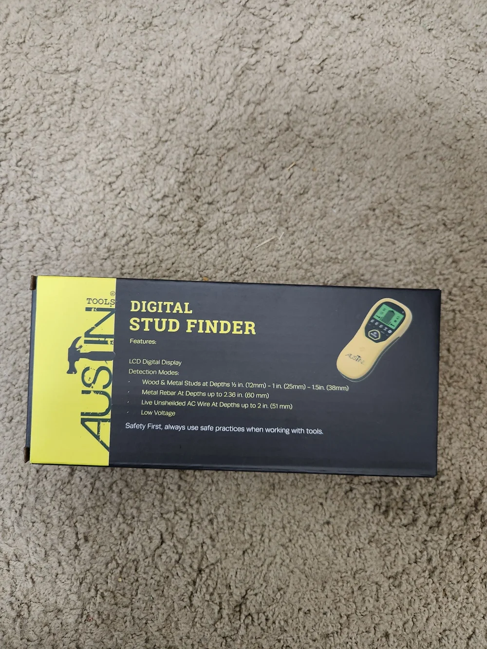 AUSTIN Digital Stud Finder in Yellow and Black